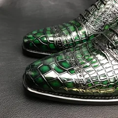 Crocodile Pattern Oxford Shoes Dress Shoes BMGAS120184 image 6