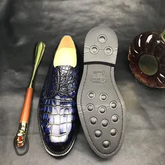 Men Crocodile Patent Dress Shoes BMBAS12068 image 6