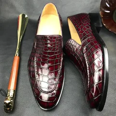 Scale-Patterned Dress Loafers BMBAS120201 image 4