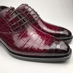 Men Dress Shoes Crocodile Pattern Oxford Business Shoe BMBAS12080 image 6
