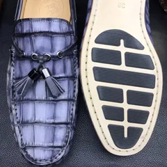 Men’s Loafers Excellent Soft Crocodile Skin Flats BMGAS12093 image 6