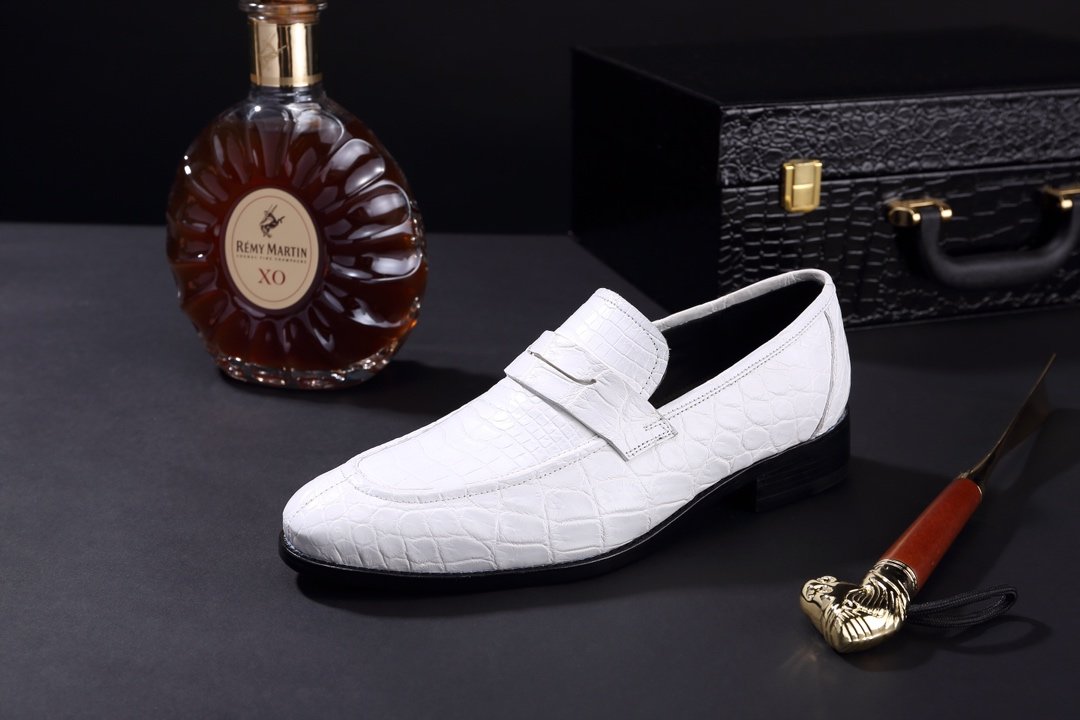 Crocodile Leather Classic Fashion Anti-Slip Boat Shoes BMWAS120102 image 6