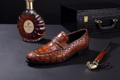 Croc Men’s Genuine Exotic Loafer Shoes BMBAS120103 image 6