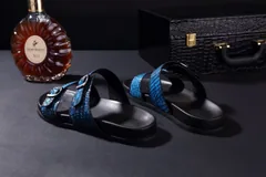 Men’s Open Toe Crocodile slippers BMBAS120107 image 5