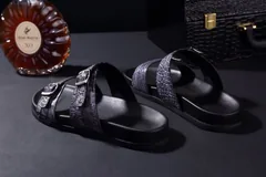 Men Youth Trend Crocodile Beach Slippers BMGAS120110 image 2