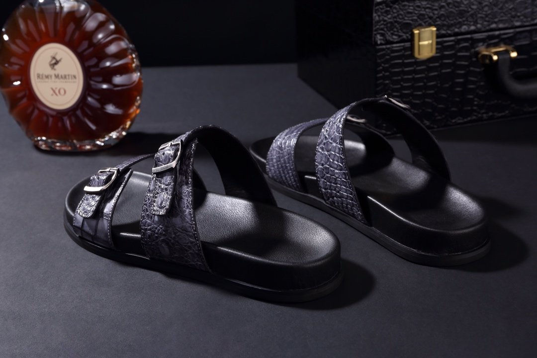 Men Youth Trend Crocodile Beach Slippers BMGAS120110