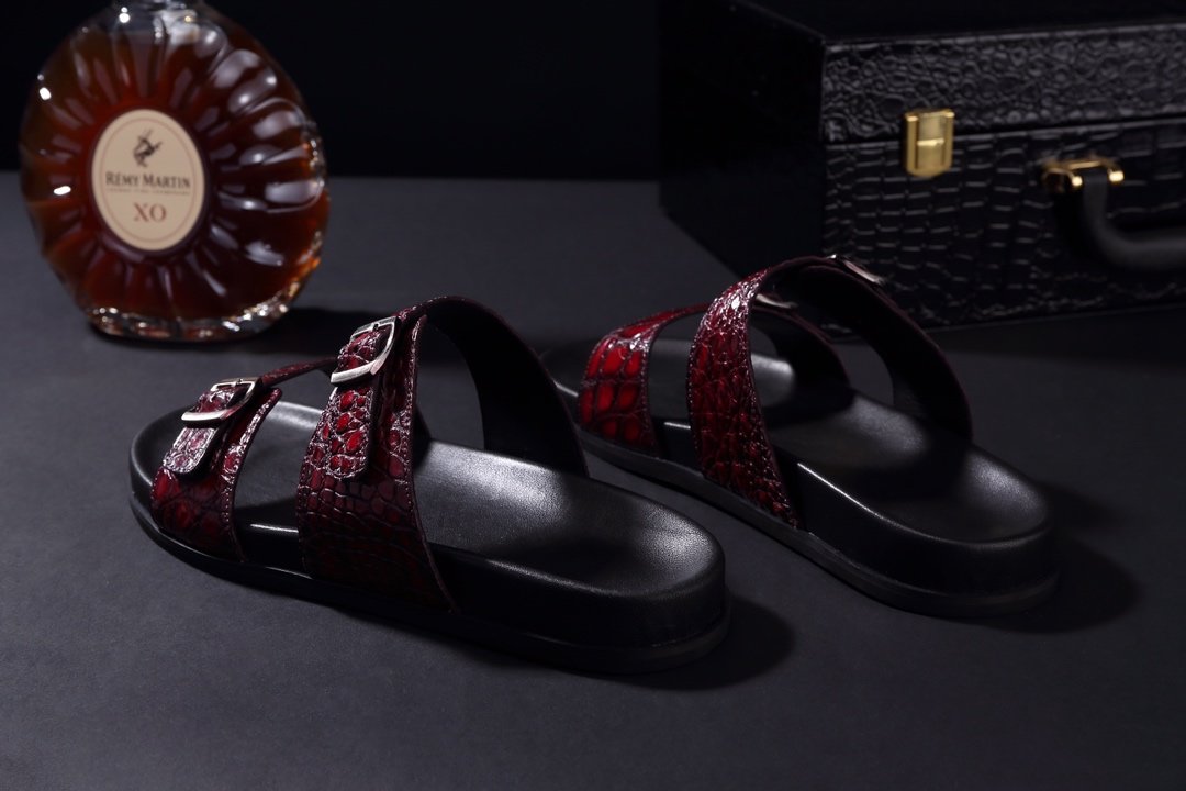 Crocodile Fashion Men Breathable Beach Slippers BMOAS120112 image 6