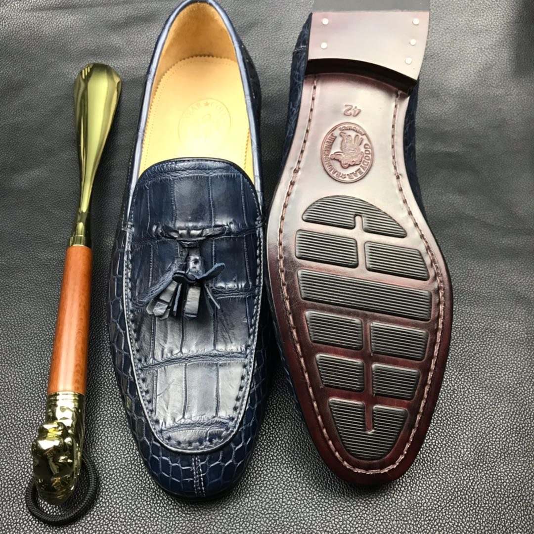 Lifestyle Men’s Handcrafted Crocodile Penny Loafer BMBAS120117 image 6