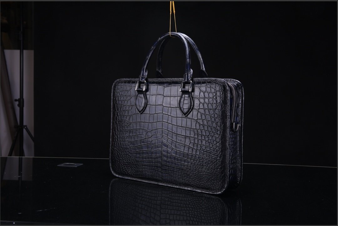 Crocodile Leather Handbag Briefcase BMBAB120124 image 7