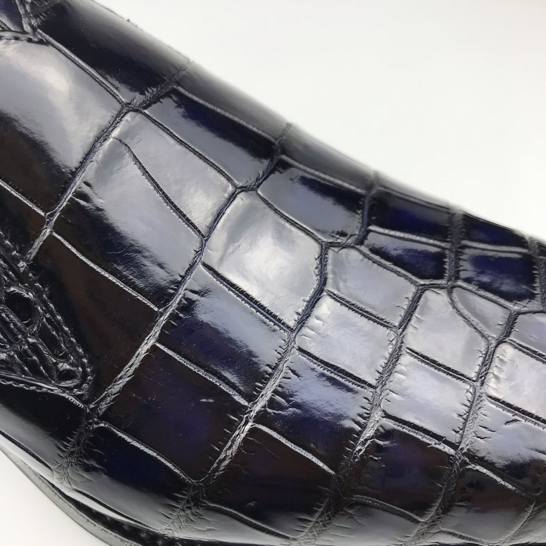 Loafers Men Crocodile Leather Fashion Slip-on Shoes BMBAS120132 image 5