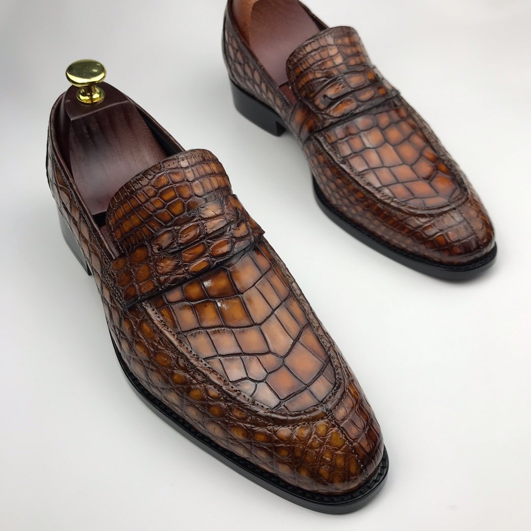 Crocodile Men’s Slip On Formal Classic Shoes BMBAS120136 image 5