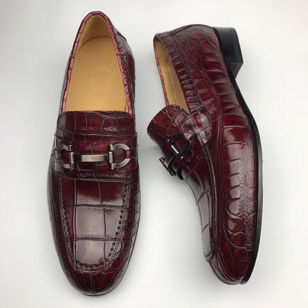 Men Slip On Crocodile Shoes Casual Comfortable Flats BMBAS120153 image 6
