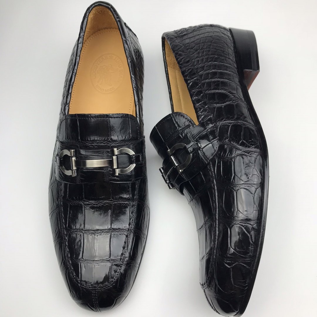 New Fall Crocodile Classic Slip On Penny Shoe BMBAS120155 image 4