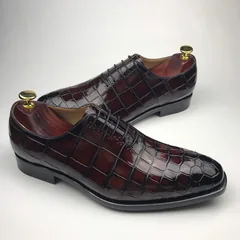 Smooth Scale-Patterned Oxford Shoes BMBAS12066 image 7