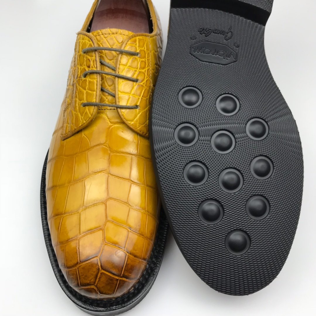 Crocodile Men’s Rounded Toe Derby Dress Shoe BMYAS120165 image 7