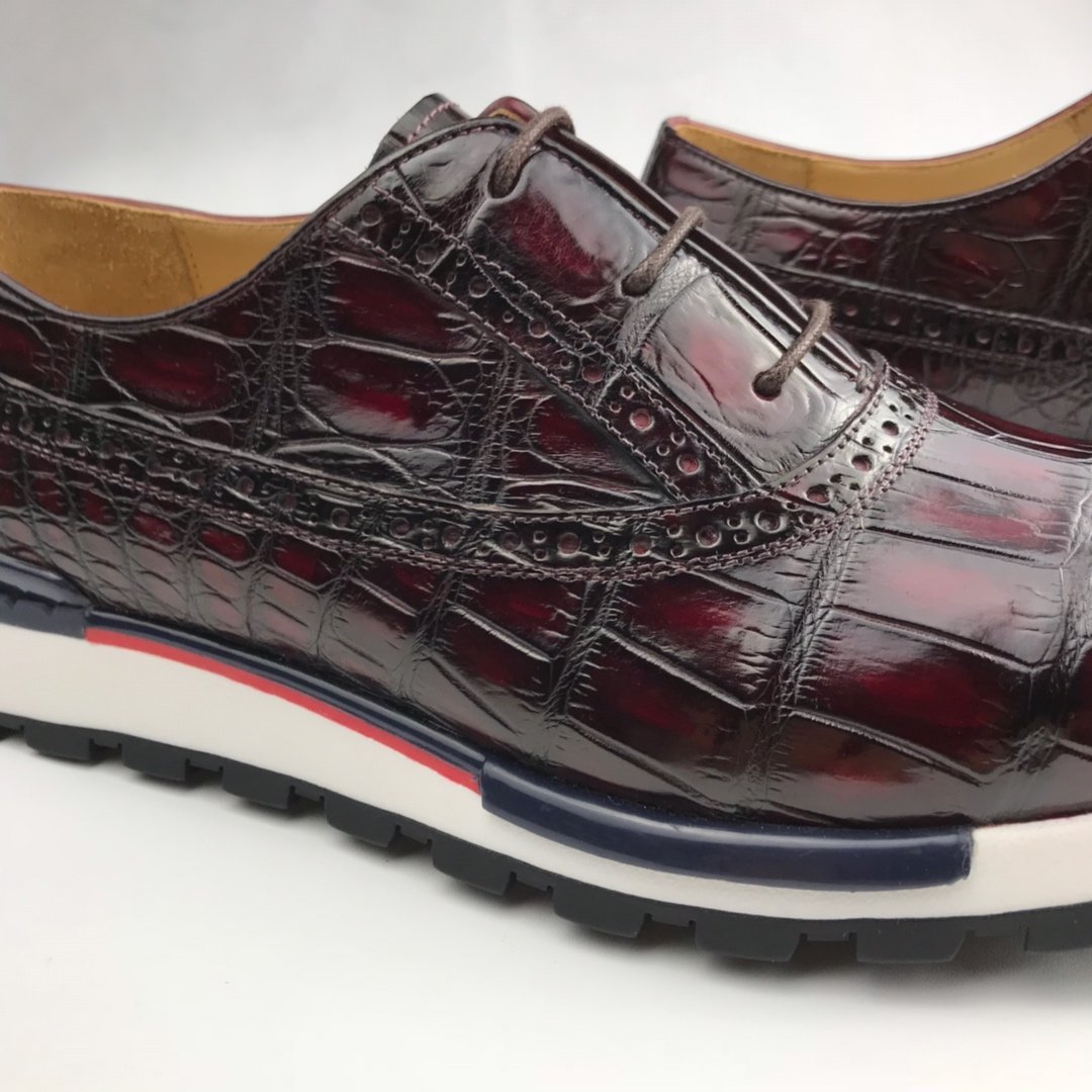Crocodile Mens Fashion Sneaker Brogue Oxford BMBAS120168 image 8