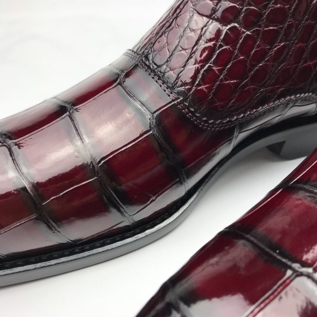 Crocodile Deluxe Strap Stitching Boots BMBAS120177 image 6