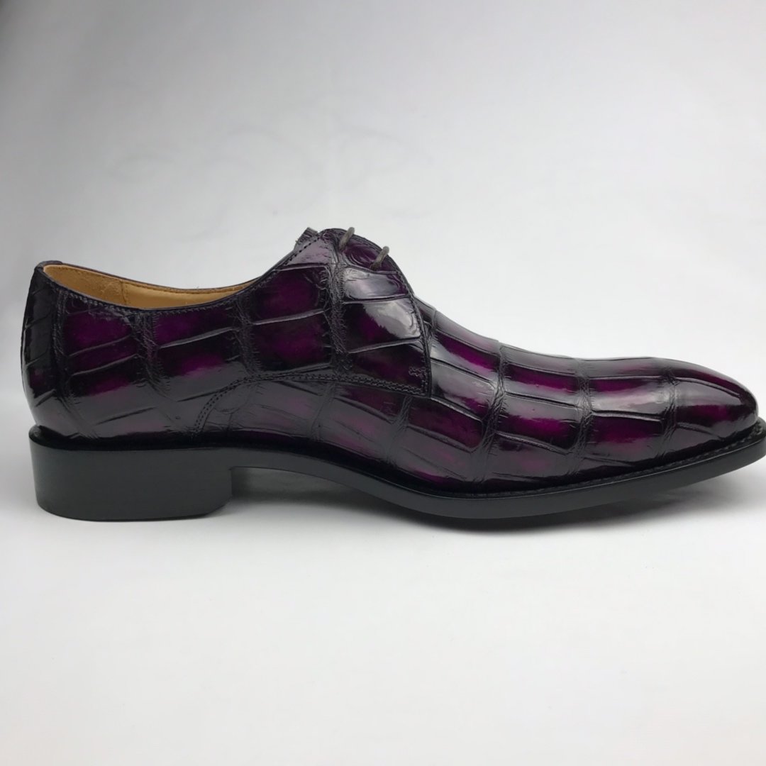 Exotic Men’s Crocodile Hand-Picked Derby Collection BMPAS120179 image 7