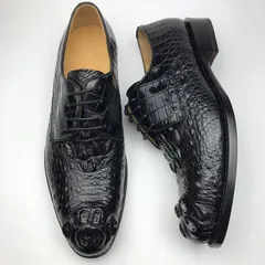 Horn back Crocodile Low Top Derby Shoes BMBAS120182 image 6