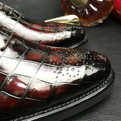 Crocodile Classic Bi-color Dress boots BMBAS120188 image 7