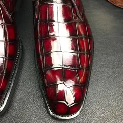 Pointed Toe Crocodile Derby Boots BMBAS120189 image 7