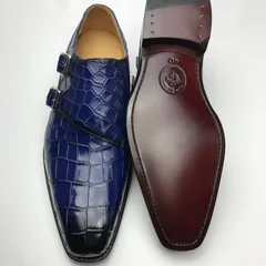 Crocodile Leather Brogues Buckle Shoes BMBAS120192 image 6