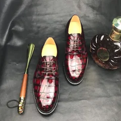 Men Crocodile Walking Formal Business Shoes BMBAS12069 image 7