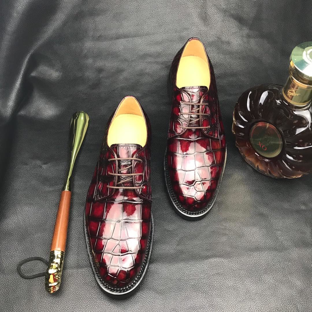 Men Crocodile Walking Formal Business Shoes BMBAS12069 image 7