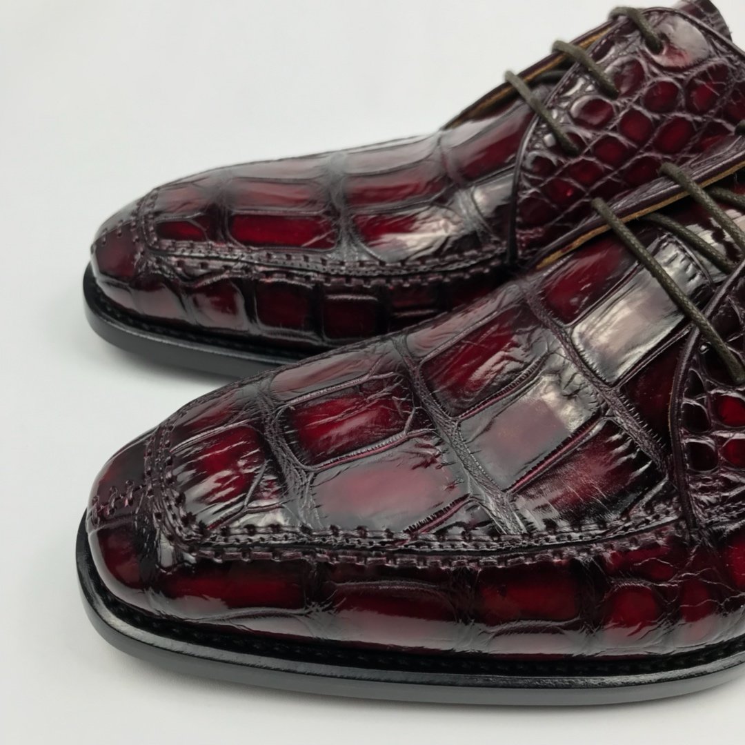 Genuine Crocodile Leather Derby Shoes BMBAS120199 - China Shoe ...