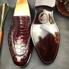 Scale-Patterned Dress Loafers BMBAS120201 image 5