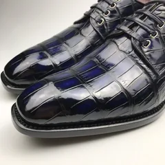 Fashion Men’s Crocodile Trend Leather Formal Shoes BMBAS12082 image 9
