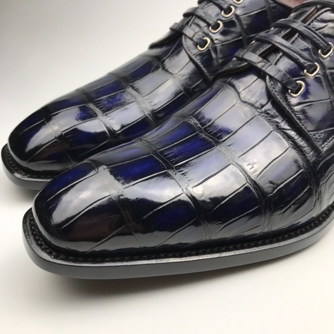 Fashion Men’s Crocodile Trend Leather Formal Shoes BMBAS12082 image 9