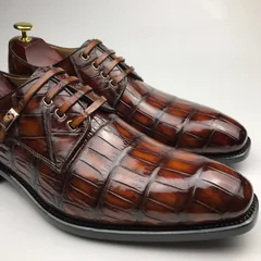 Men’s Genuine Authentic Crocodile Derby BMBAS12083 image 8