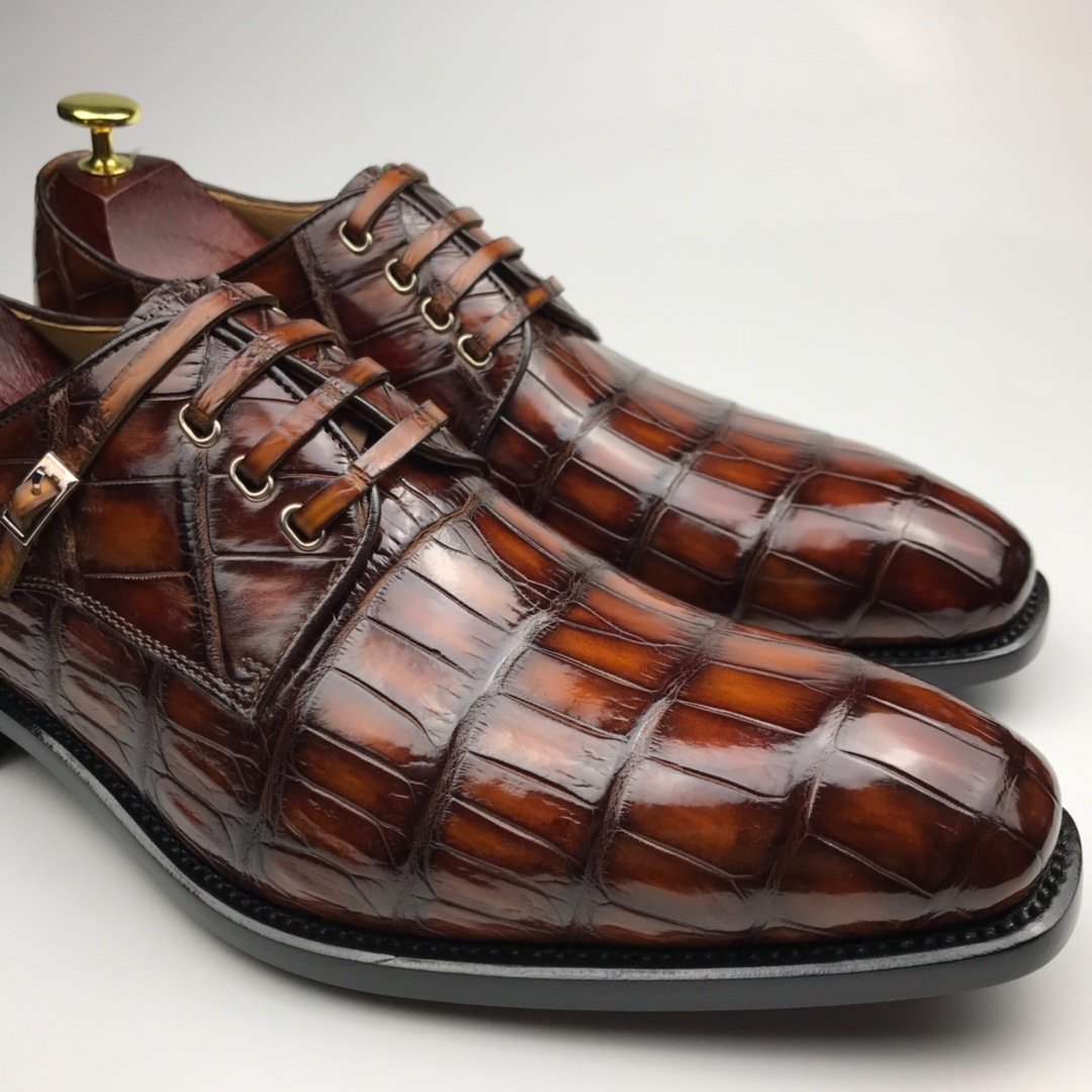 Men’s Genuine Authentic Crocodile Derby BMBAS12083 image 8
