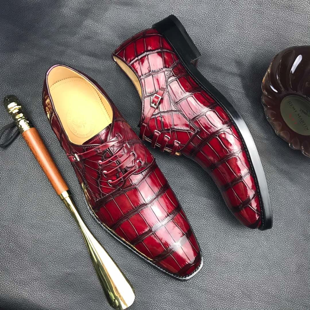 Men’s Business Shoes Crocodile Derby British Style BMBAS12086 image 6