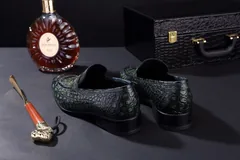 Crocodile Pattern Hasp Pointed Shoes BMGAS120100 image 7