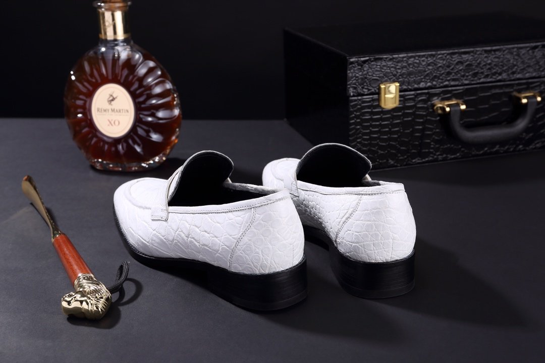 Crocodile Leather Classic Fashion Anti-Slip Boat Shoes BMWAS120102 image 7