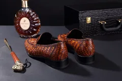Croc Men’s Genuine Exotic Loafer Shoes BMBAS120103 image 7