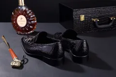 Men’s Soft Crcodile Genuine Leather Penny Loafers BMBAS120104 image 8