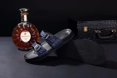 Crocodile Double Buckle Slipper Leather Sandals BMBAS120106 image 7