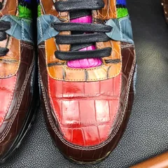 Men’s Colorful All Real Crocodile Skin Sneakers BMCAS120114 image 7