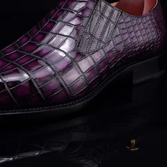Men’s Loafer Slip On Crocodile Classical Shoes BMPAS12061 image 4