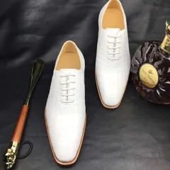 Mens Handcrafted Crocodile Oxford Shoe BMWAS120115 image 7
