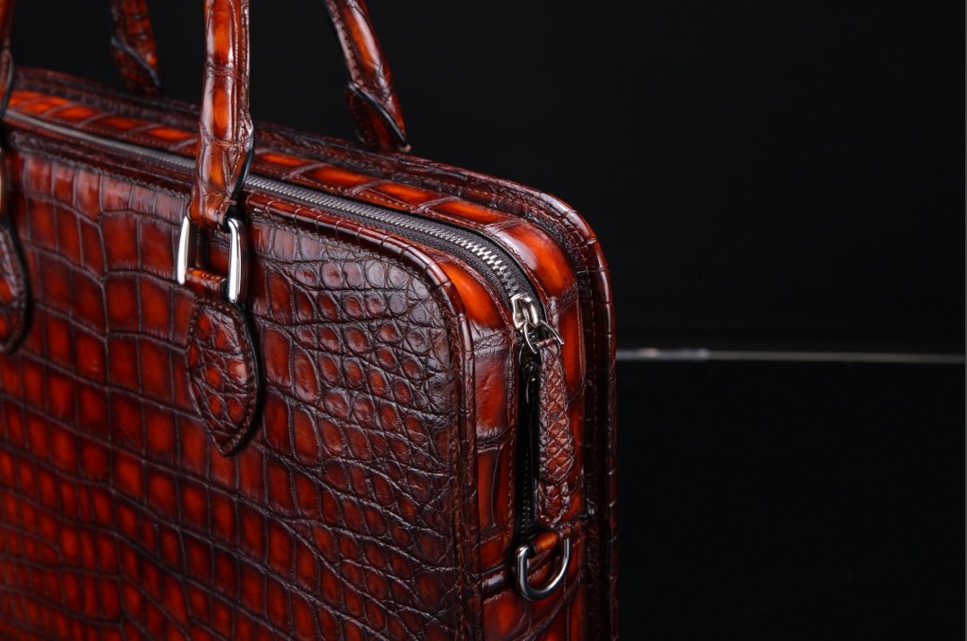 Crocodile Leather Handbag Briefcase BMBAB120124 image 8