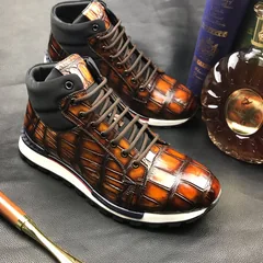 Mens Fashion Crocodile Sneakers Sports Shoe BMBAS120126 image 6