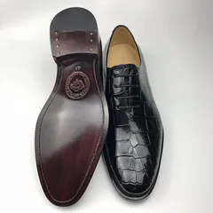 Scale-Patterned Lace-Up Oxford Shoes BMBAS120133 image 7