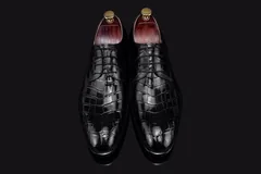 Scale-Patterned Lace-Up Derby Shoes BMBAS120138 image 1