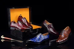 Genuine Crocodile Safety Work Derby Shoes BMBAS120139 image 5