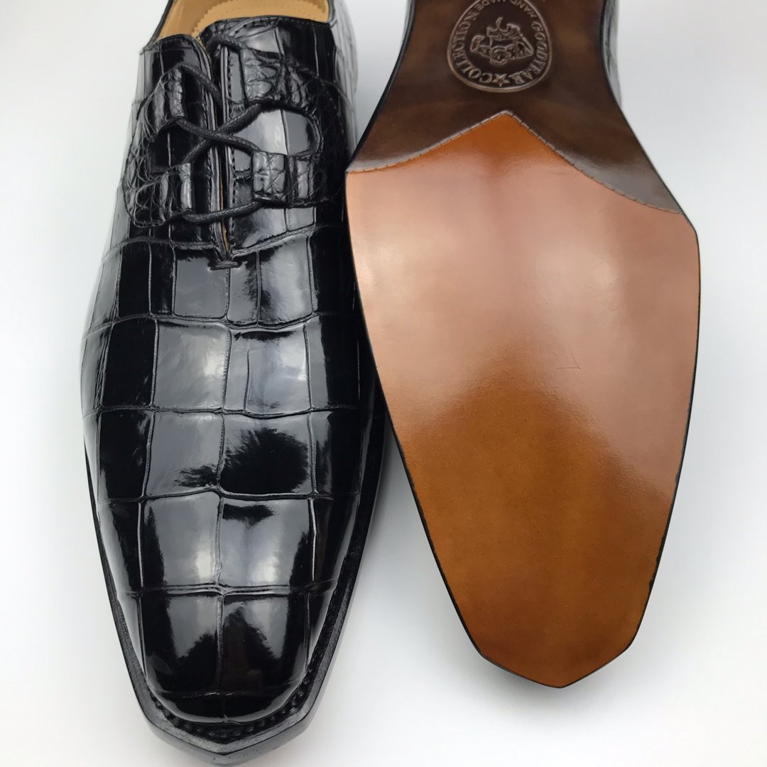 Crocodile Men’s Genuine Leather Special Lace up Oxford BMBAS120141 image 7
