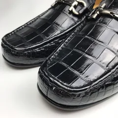 Crocodile Leather Casual Slip On Shoes Comfortable Loafer BMBAS120150 image 6